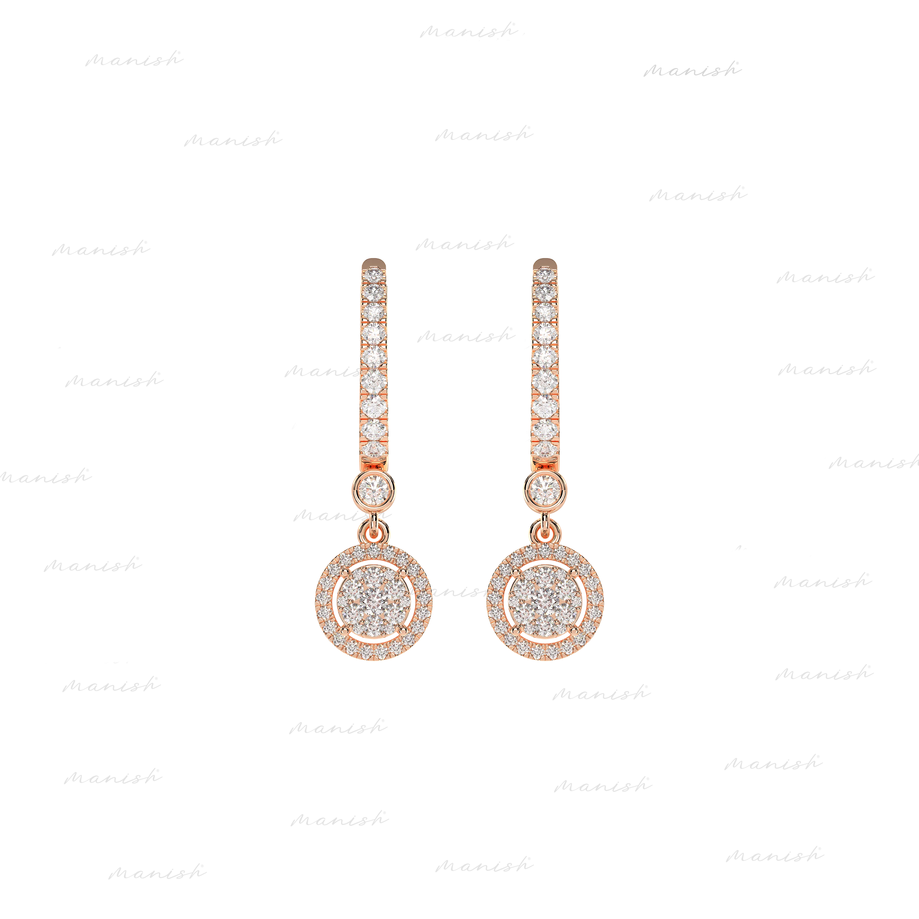 Diamond Dangle Earrings